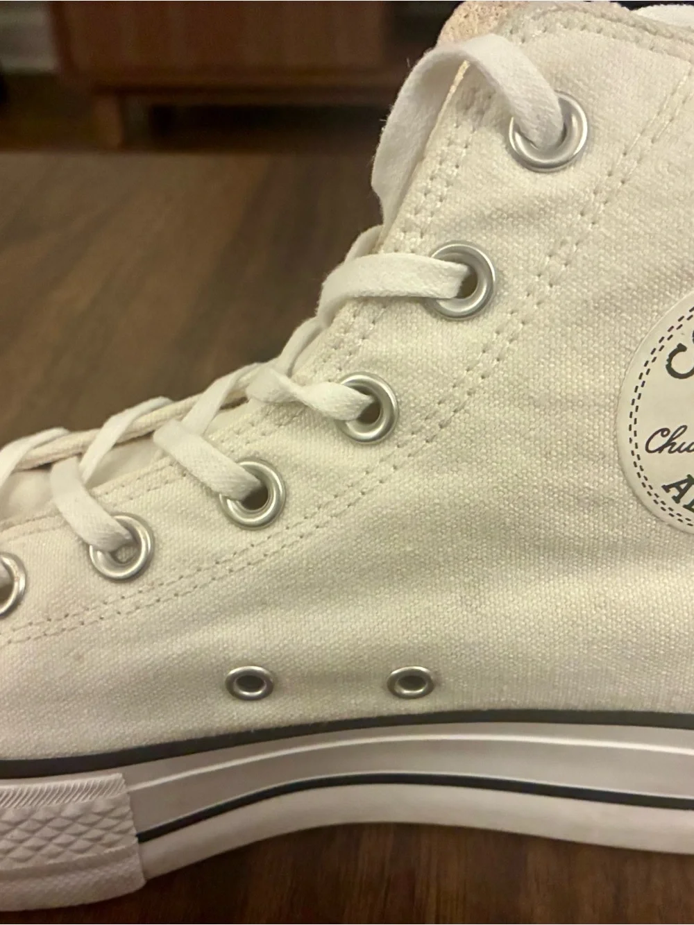 Converse All Stars white platform